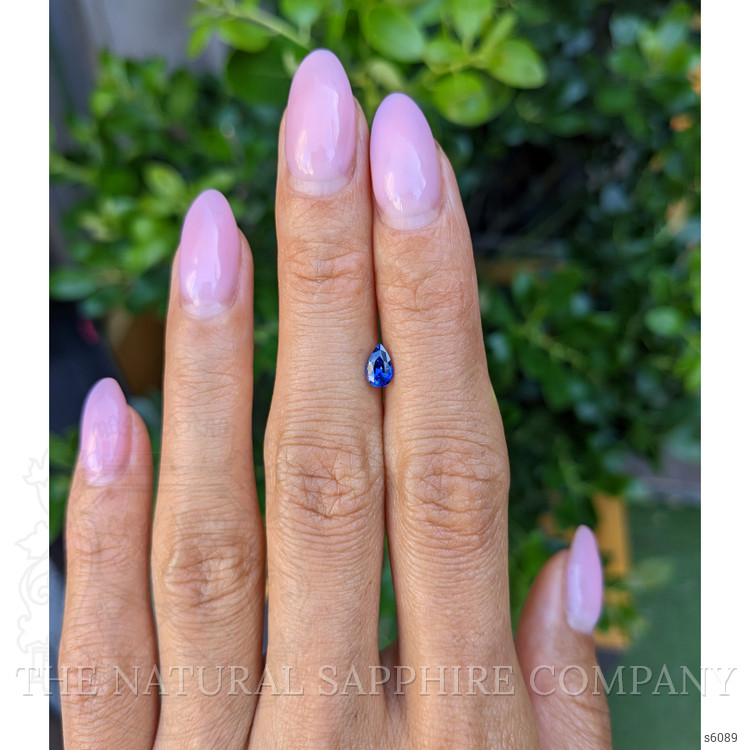 0.45 Ct. Blue Sapphire from Ceylon (Sri Lanka)