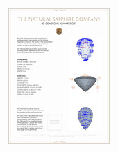 0.60 Ct. Blue Sapphire from Ceylon (Sri Lanka) 3 D Scan Report