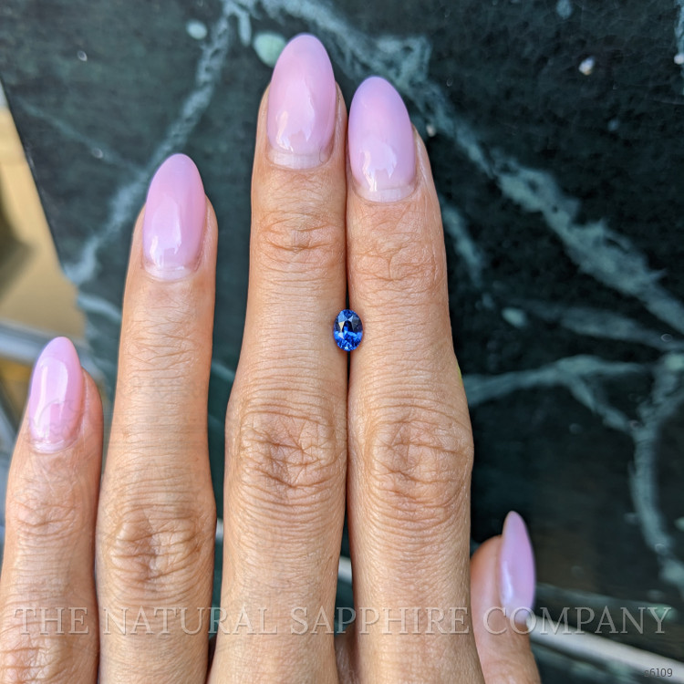 0.60 Ct. Blue Sapphire from Ceylon (Sri Lanka)