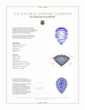0.65 Ct. Blue Sapphire from Ceylon (Sri Lanka) 3 D Scan Report