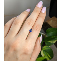 0.77 Ct. Blue Sapphire from Ceylon (Sri Lanka) Life Style
