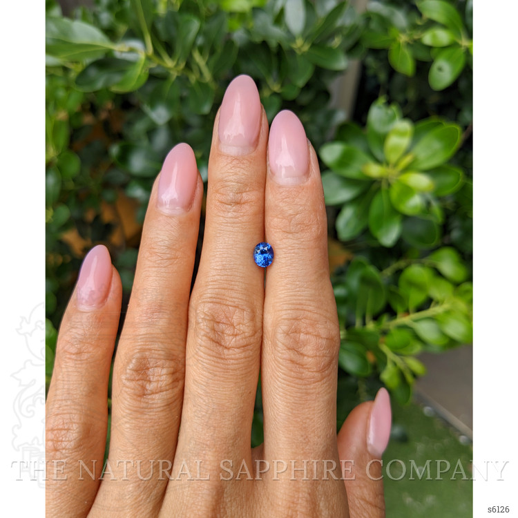 0.81 Ct. Blue Sapphire from Ceylon (Sri Lanka)
