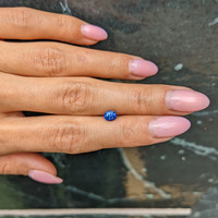 0.81 Ct. Blue Sapphire from Ceylon (Sri Lanka) Life Style
