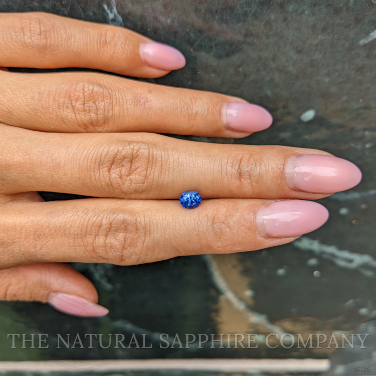 0.81 Ct. Blue Sapphire from Ceylon (Sri Lanka)