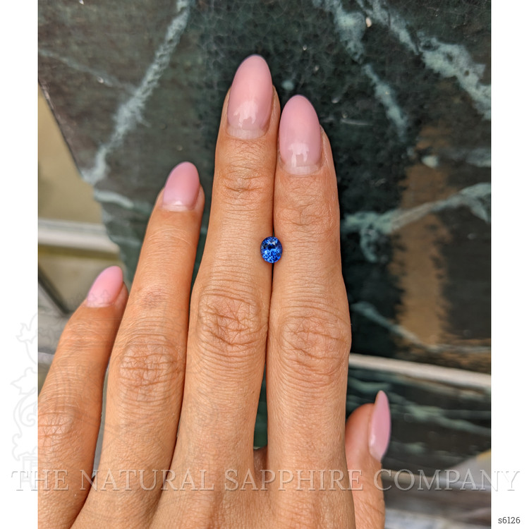 0.81 Ct. Blue Sapphire from Ceylon (Sri Lanka)