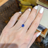 0.82 Ct. Blue Sapphire from Ceylon (Sri Lanka) Life Style
