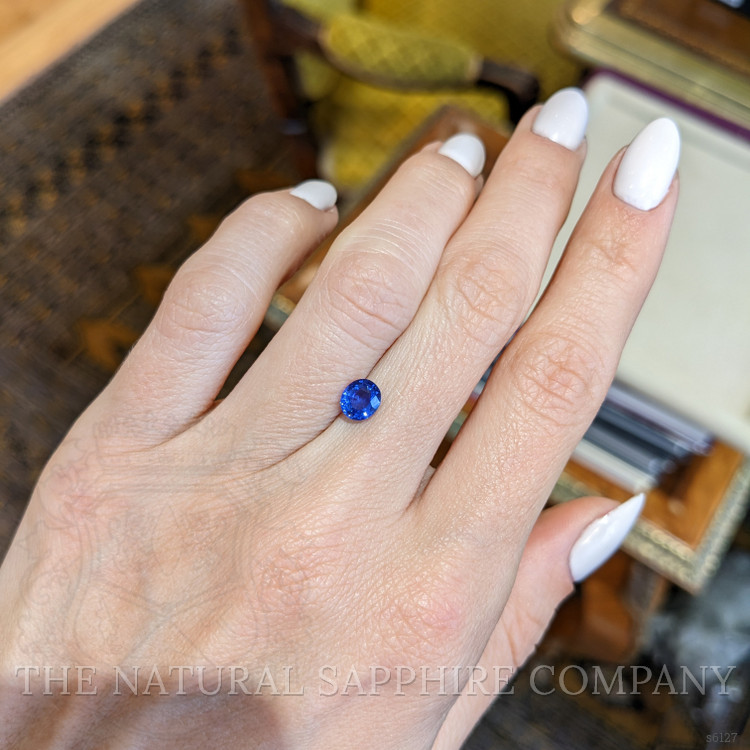 0.82 Ct. Blue Sapphire from Ceylon (Sri Lanka)