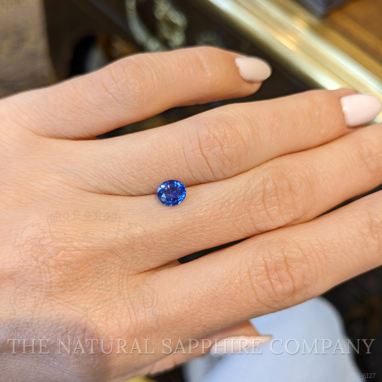0.82 Ct. Blue Sapphire from Ceylon (Sri Lanka)