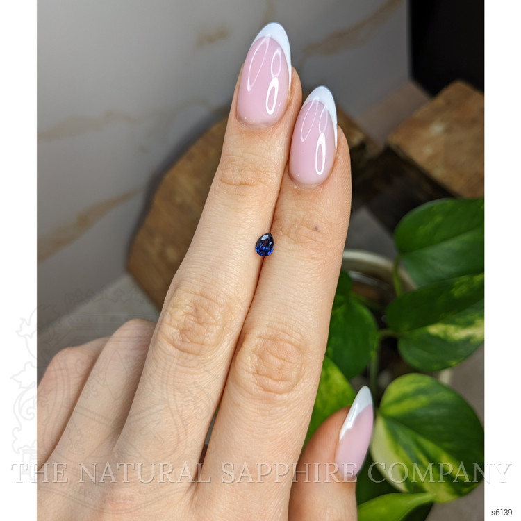 0.40 Ct. Blue Sapphire from Ceylon (Sri Lanka)