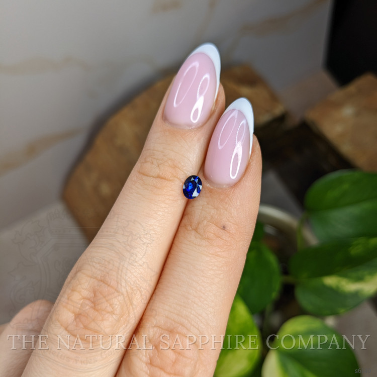 0.41 Ct. Blue Sapphire from Ceylon (Sri Lanka)
