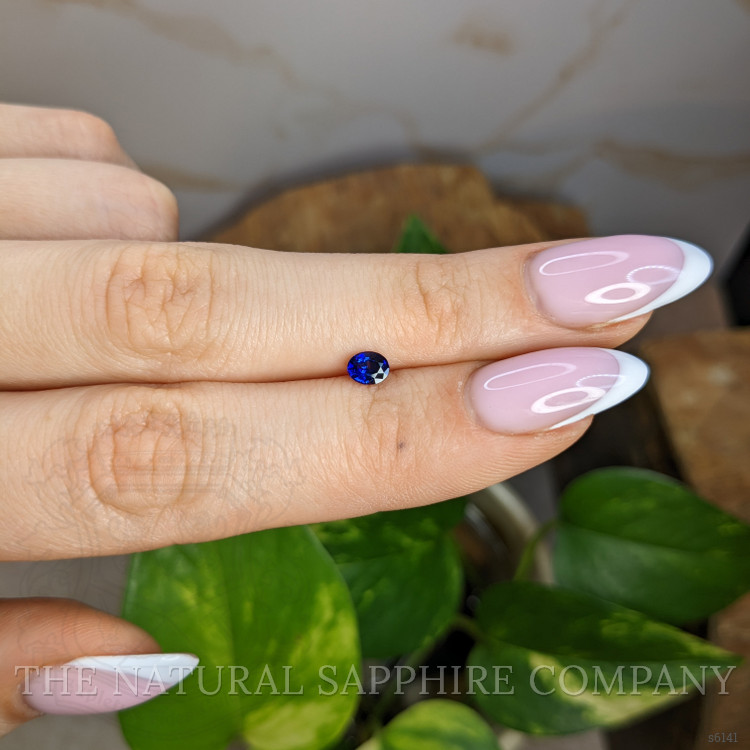 0.41 Ct. Blue Sapphire from Ceylon (Sri Lanka)