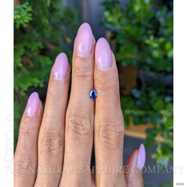 0.43 Ct. Blue Sapphire from Ceylon (Sri Lanka)