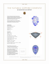 0.46 Ct. Sapphire from Ceylon (Sri Lanka) 3 D Scan Report