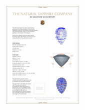 0.46 Ct. Sapphire from Ceylon (Sri Lanka) 3 D Scan Report