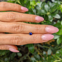 0.47 Ct. Blue Sapphire from Ceylon (Sri Lanka) Life Style