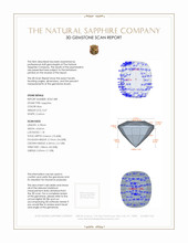 0.47 Ct. Blue Sapphire from Ceylon (Sri Lanka) 3 D Scan Report