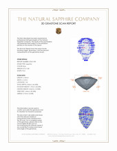 0.48 Ct. Blue Sapphire from Ceylon (Sri Lanka) 3 D Scan Report