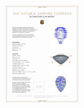 0.48 Ct. Sapphire from Ceylon (Sri Lanka) 3 D Scan Report