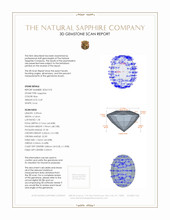 0.49 Ct. Sapphire from Ceylon (Sri Lanka) 3 D Scan Report