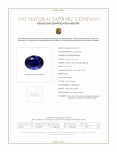 0.53 Ct. Sapphire from Ceylon (Sri Lanka) Scan Report