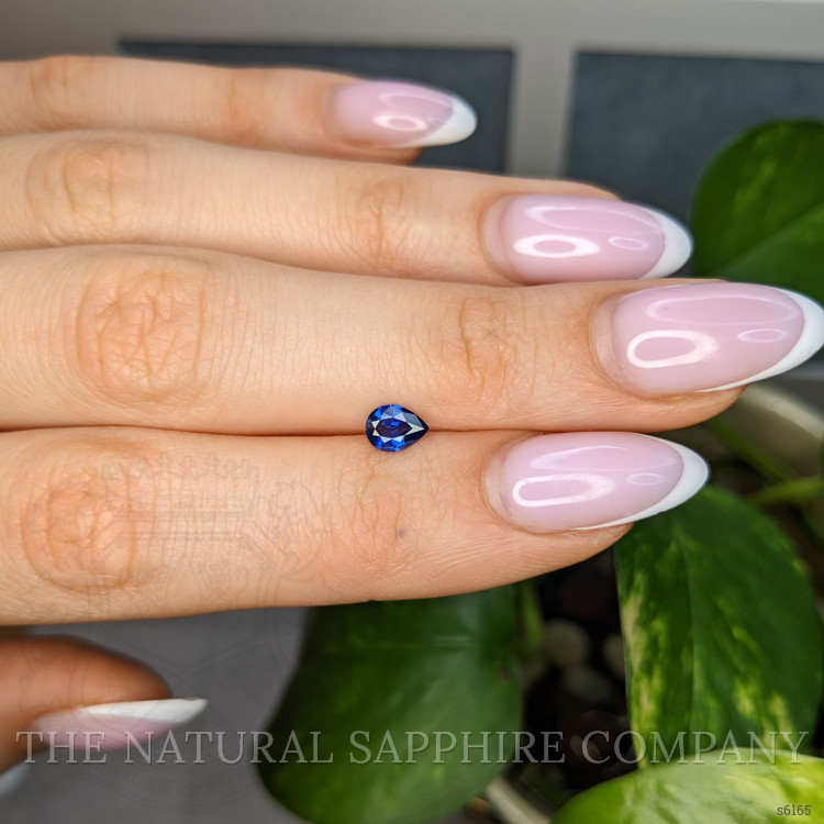 0.55 Ct. Blue Sapphire from Ceylon (Sri Lanka)