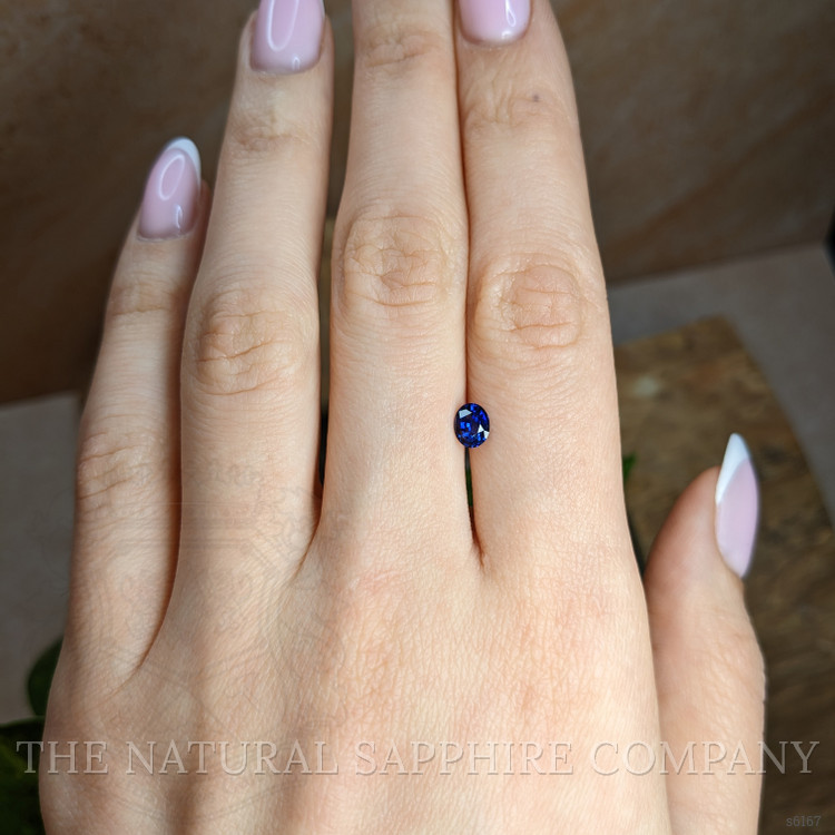 0.55 Ct. Blue Sapphire from Ceylon (Sri Lanka)