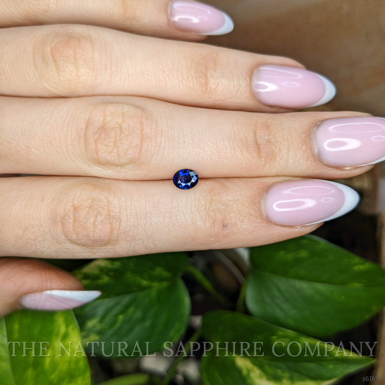 0.55 Ct. Blue Sapphire from Ceylon (Sri Lanka)