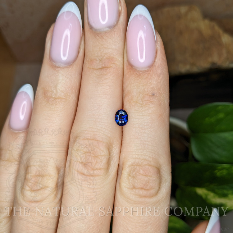 0.55 Ct. Blue Sapphire from Ceylon (Sri Lanka)