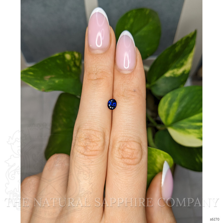 0.56 Ct. Blue Sapphire from Ceylon (Sri Lanka)