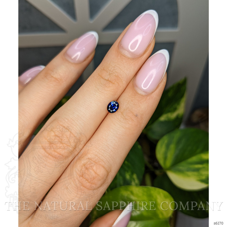 0.56 Ct. Blue Sapphire from Ceylon (Sri Lanka)