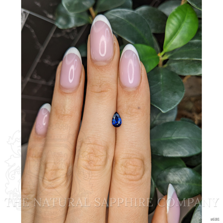 0.63 Ct. Blue Sapphire from Ceylon (Sri Lanka)