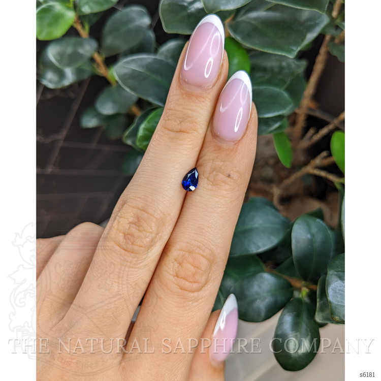 0.63 Ct. Blue Sapphire from Ceylon (Sri Lanka)
