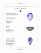 0.63 Ct. Blue Sapphire from Ceylon (Sri Lanka) 3 D Scan Report