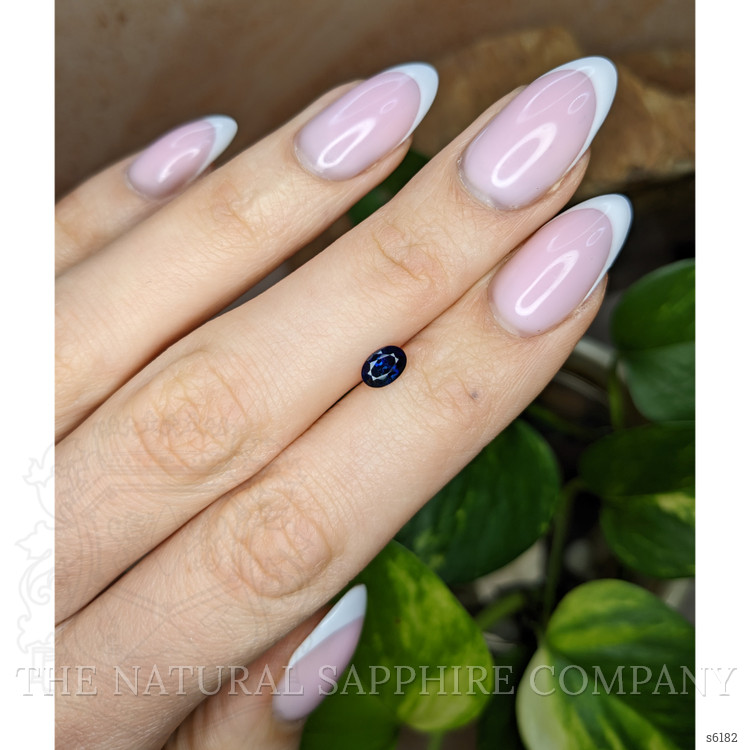 0.63 Ct. Blue Sapphire from Ceylon (Sri Lanka)