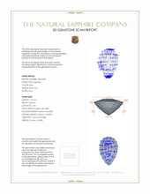 0.64 Ct. Blue Sapphire from Ceylon (Sri Lanka) 3 D Scan Report