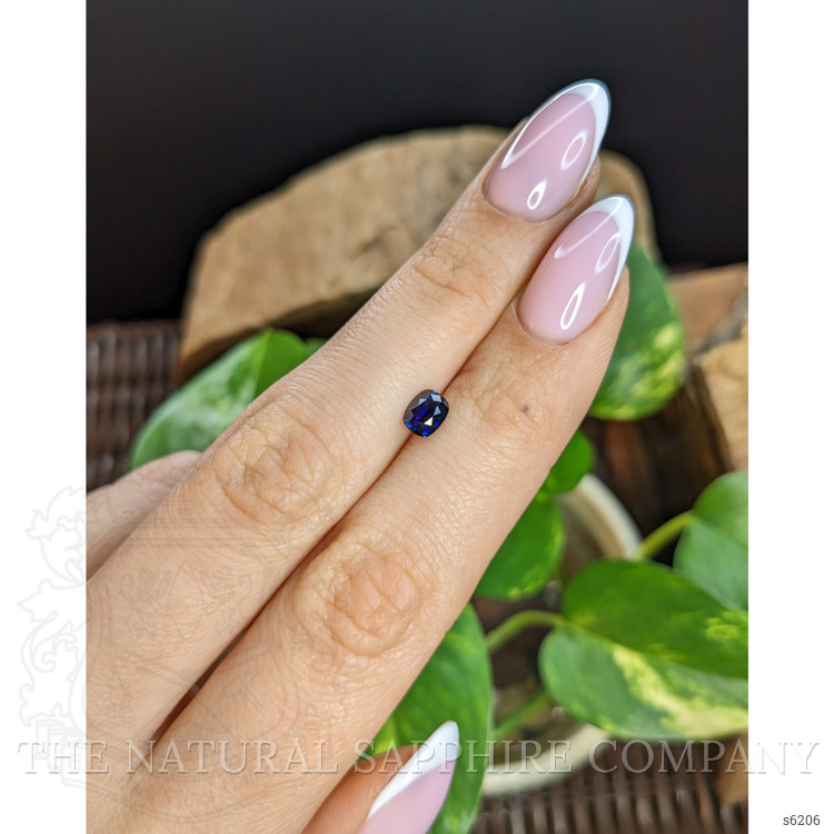 0.81 Ct. Blue Sapphire from Ceylon (Sri Lanka)