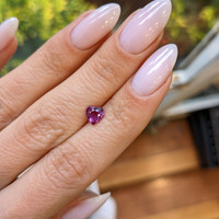0.83 Ct. Pinkish Purple Sapphire from Madagascar Life Style