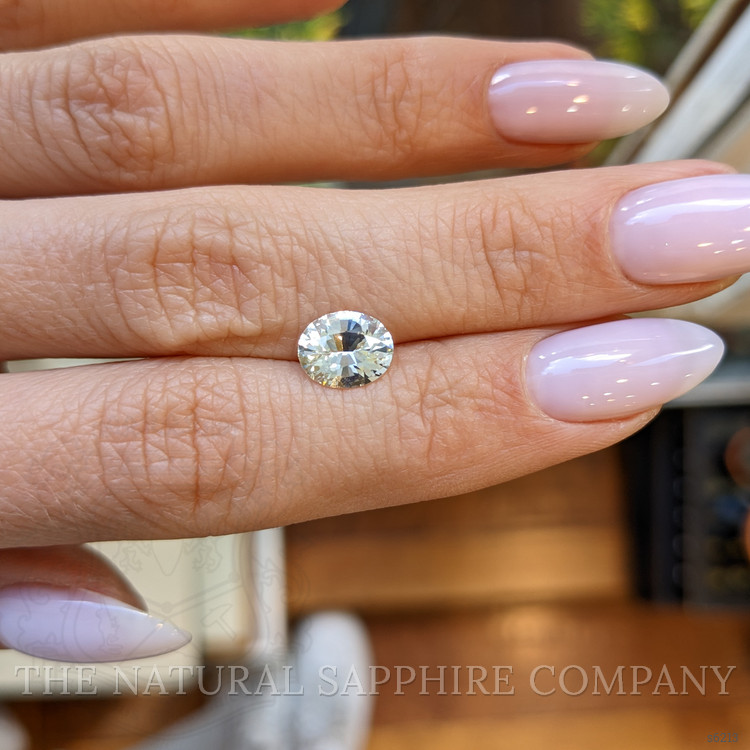 1.68 Ct. White Sapphire from Ceylon (Sri Lanka)