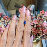 1.25 Ct. Blue Sapphire from Ceylon (Sri Lanka) Life Style
