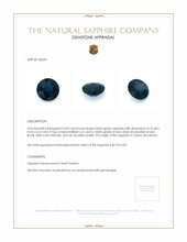 5.03 Ct. Bluish Green Sapphire from Ceylon (Sri Lanka) Appraisal