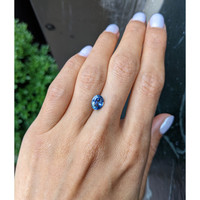 1.84 Ct. Blue Sapphire from Ceylon (Sri Lanka) Life Style