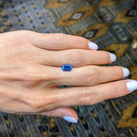 1.72 Ct. Blue Sapphire from Ceylon (Sri Lanka) Life Style