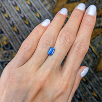 1.72 Ct. Blue Sapphire from Ceylon (Sri Lanka) Life Style