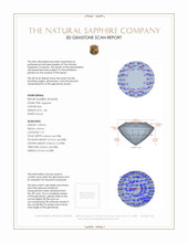 1.68 Ct. Blue Sapphire from Ceylon (Sri Lanka) 3 D Scan Report