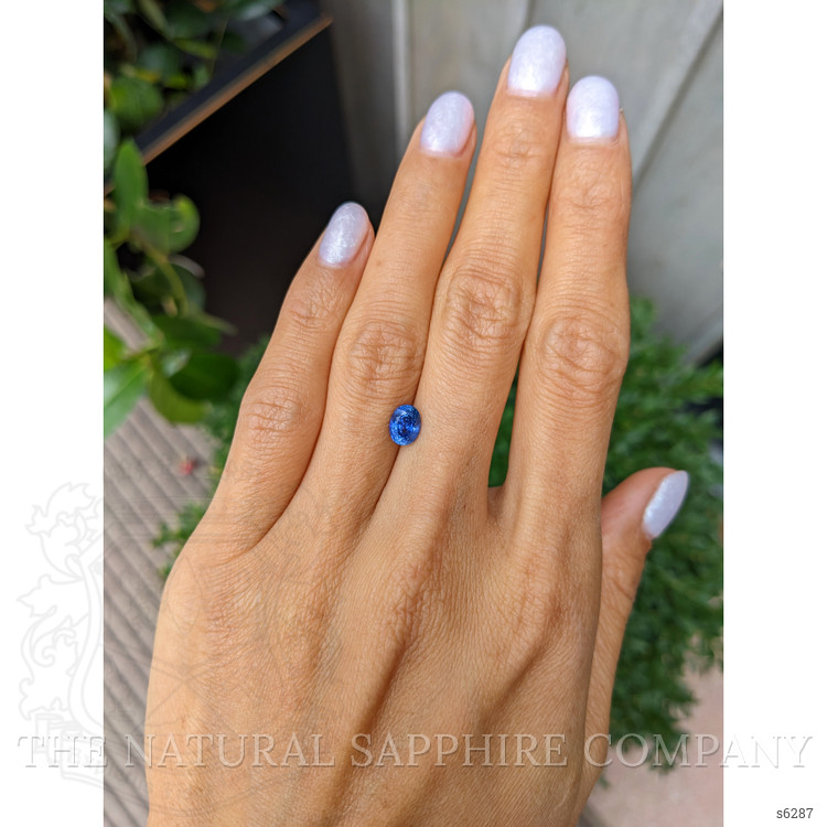 1.24 Ct. Blue Sapphire from Ceylon (Sri Lanka)