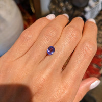1.34 Ct. Purple Sapphire from Ceylon (Sri Lanka) Life Style