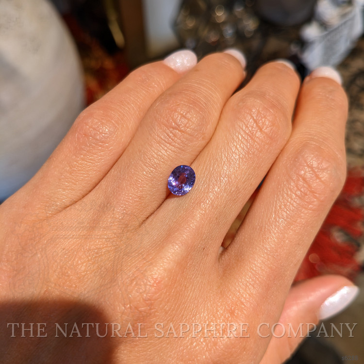 1.34 Ct. Purple Sapphire from Ceylon (Sri Lanka)