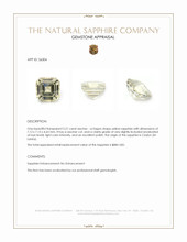 2.21 Ct. Yellow Sapphire from Ceylon (Sri Lanka) Appraisal