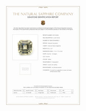 2.21 Ct. Yellow Sapphire from Ceylon (Sri Lanka) Scan Report