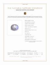6.76 Ct. Bluish Grey Star Sapphire from Ceylon (Sri Lanka) Scan Report